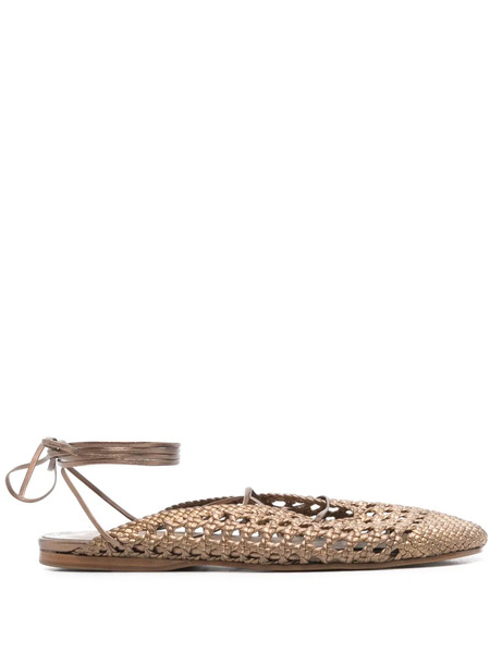  Forte Forte Leather Slippers - Brown 
