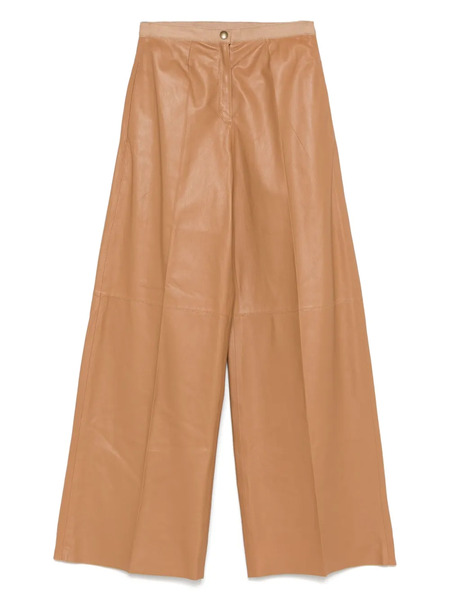  Forte Forte Leather Trousers - Brown 