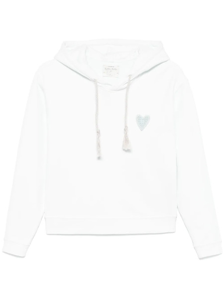  Forte Forte Logo-patch Hoodie - Blue 
