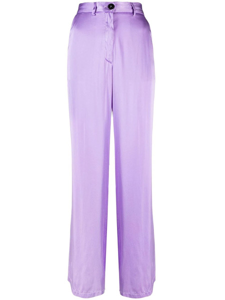  Forte Forte Loose-fitting Silk Trousers - Purple 