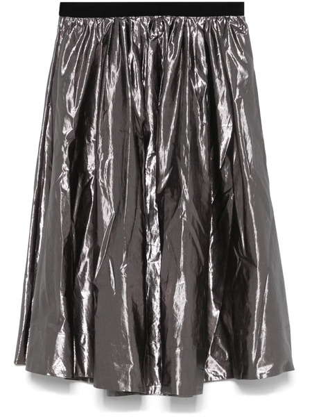  Forte Forte Metallic Midi Skirt - Grey 