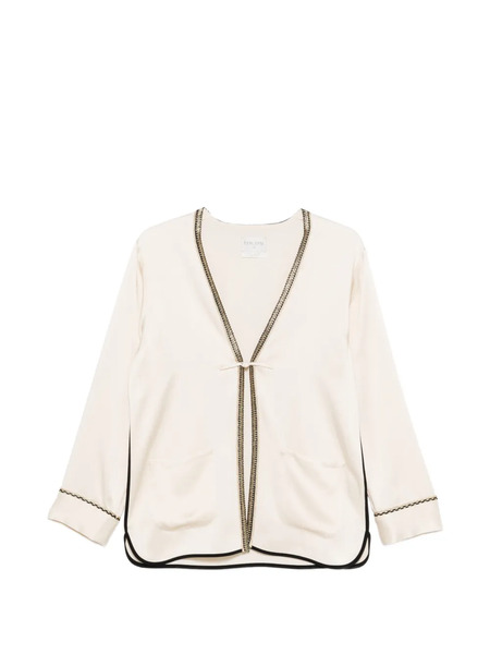  Forte Forte Patch-pockets Trimmed-detail Jacket - Neutrals 