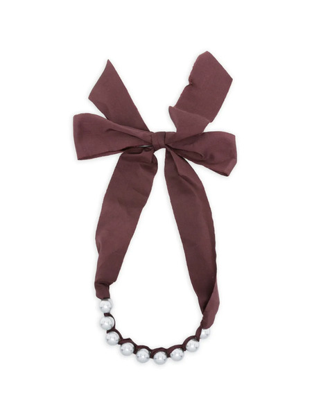  Forte Forte Pearl Bow Necklace - Silver 