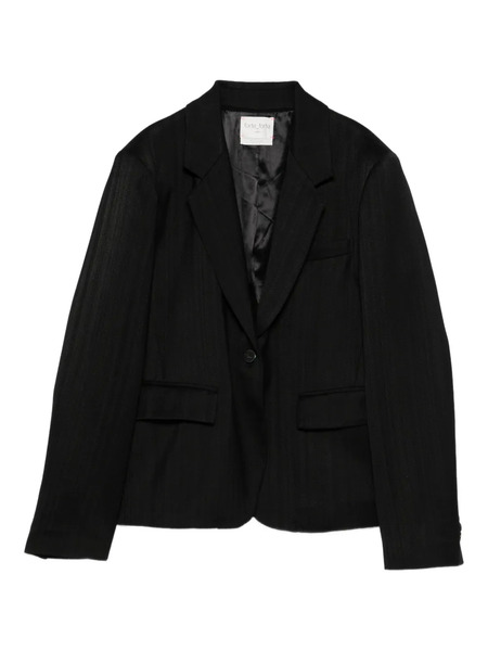  Forte Forte Pinstripe Single-breasted Blazer - Black 