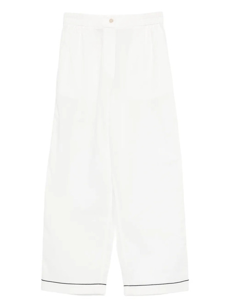  Forte Forte Piped Trousers - White 