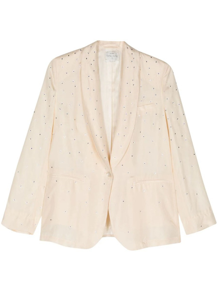  Forte Forte Rhinestoned Single-breasted Blazer - Neutrals 