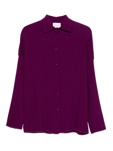  Forte Forte Ribbed Button-front Shirt - Purple 