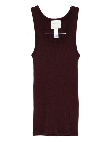  Forte Forte Ribbed Top - Red 
