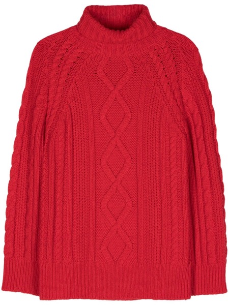  Forte Forte Roll-neck Virgin-wool Jumper - Red 