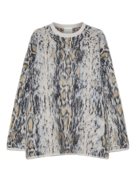  Forte Forte Round-neck Patterned Sweater - Neutrals 