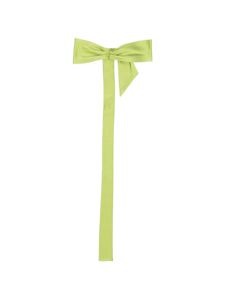 Forte Forte Satin Bow Scarf - Green 