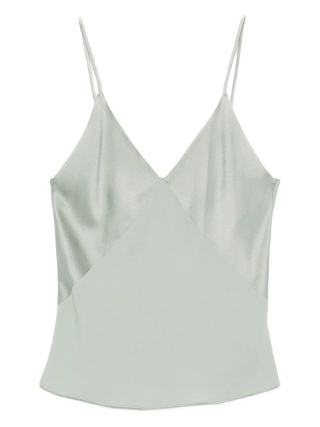  Forte Forte Satin V-neck Top - Green 