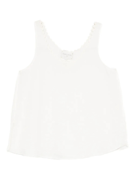  Forte Forte Scallop-trim Top - White 