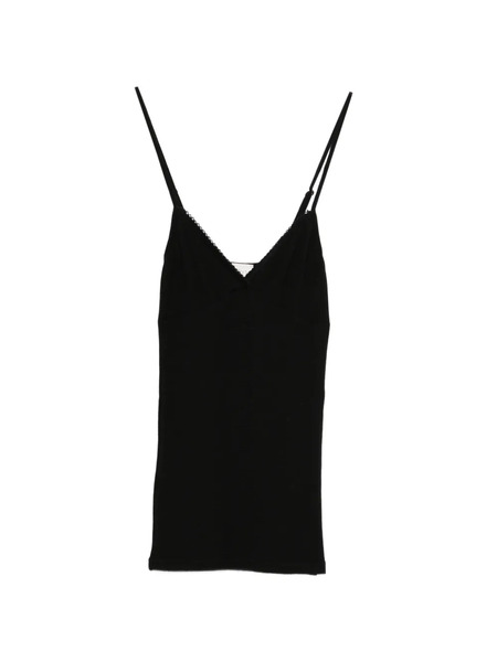  Forte Forte Scalloped-trim Top - Black 