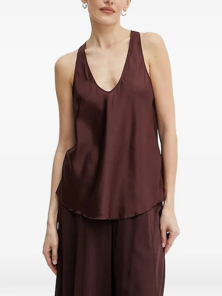  Forte Forte Scoop-neck Racer-back Top - Brown 