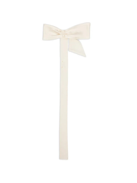  Forte Forte Shiny Bow Scarf - Neutrals 