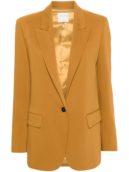  Forte Forte Single-breasted Notched-lapel Blazer - Yellow 