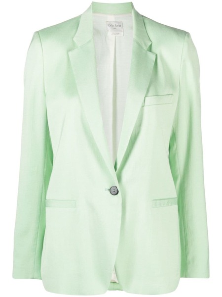  Forte Forte Single-breasted Satin Blazer - Green 