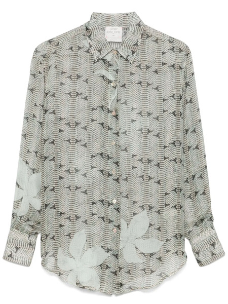 Forte Forte Snake-print Shirt - Green 