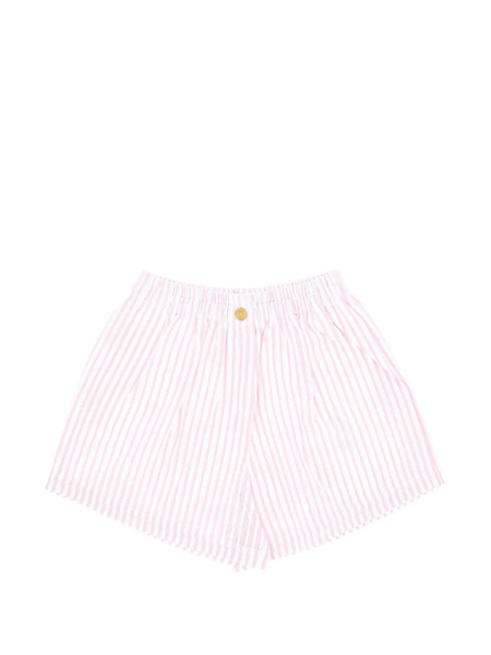  Forte Forte Striped Button Shorts - Pink 