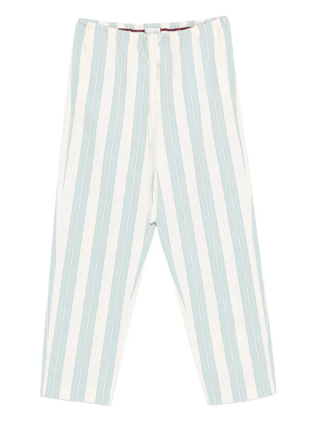  Forte Forte Striped Drawstring-fastening Trousers - White 