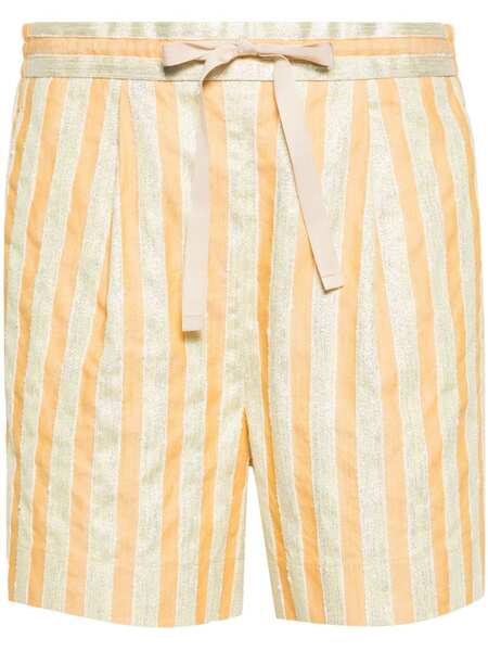  Forte Forte Striped Drawstring Shorts - Orange 