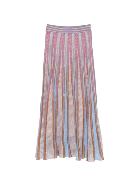  Forte Forte Striped Midi Skirt - Pink 