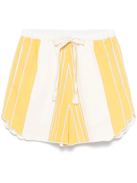  Forte Forte Striped Shorts - Neutrals 
