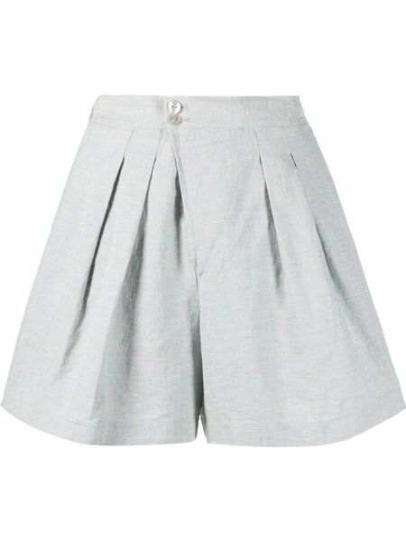  Forte Forte Tweed High-waisted Shorts - Blue 