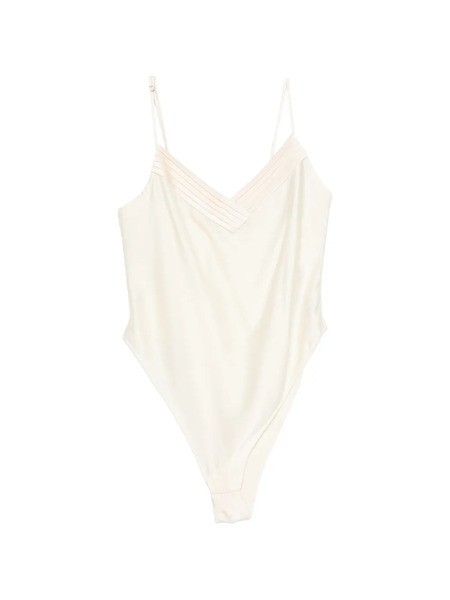  Forte Forte V-neck Bodysuit - Neutrals 