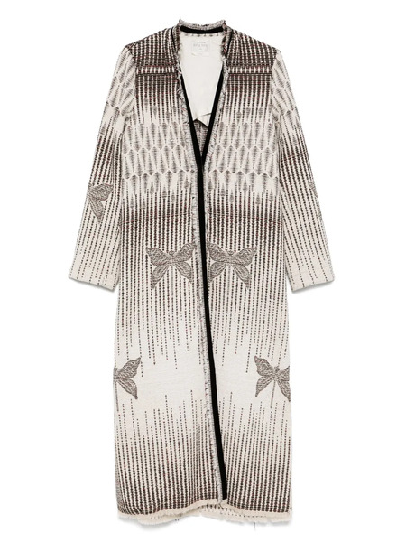  Forte Forte V-neck Coat - Neutrals 