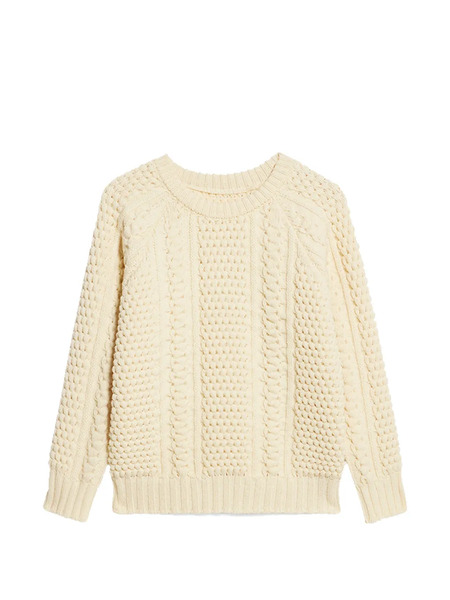  Fortela Aston Cable Knit Sweater - Neutrals 