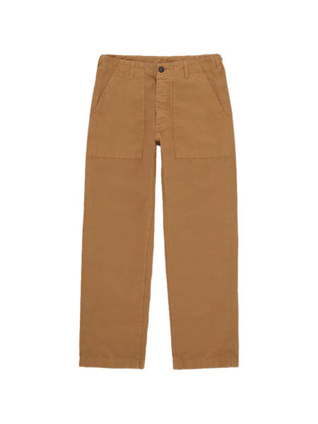 Fortela Button Canvas Trousers - Brown 