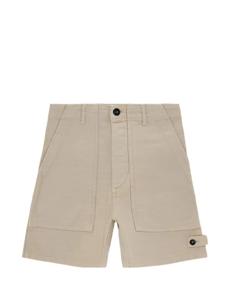 Fortela Button-fastening Patch-pocket Shorts - Green 