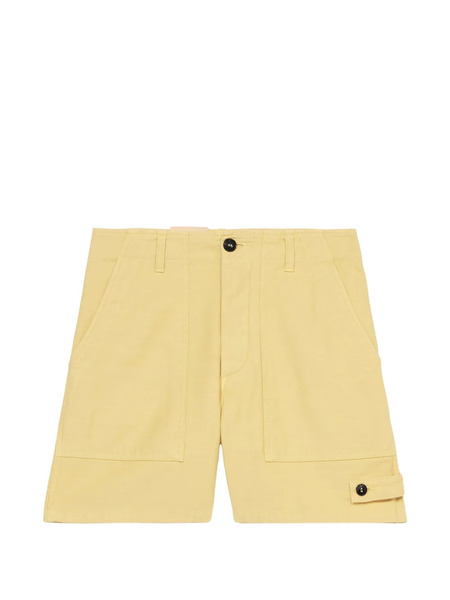  Fortela Button Pocket Shorts - Yellow 