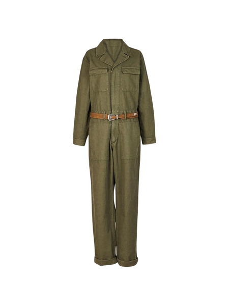  Fortela Button-up Jumpsuit - Green 
