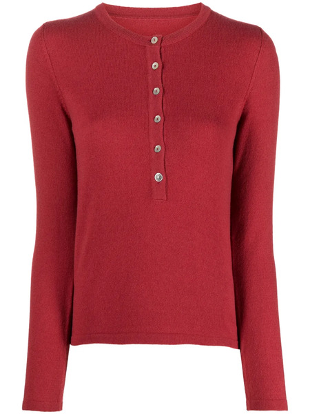  Fortela Cashmere Long-sleeved Top - Red 