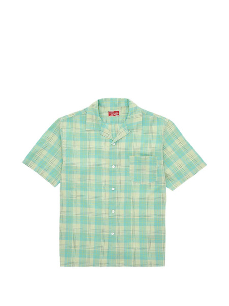  Fortela Check-pattern Patch-pocket Shirt - Green 