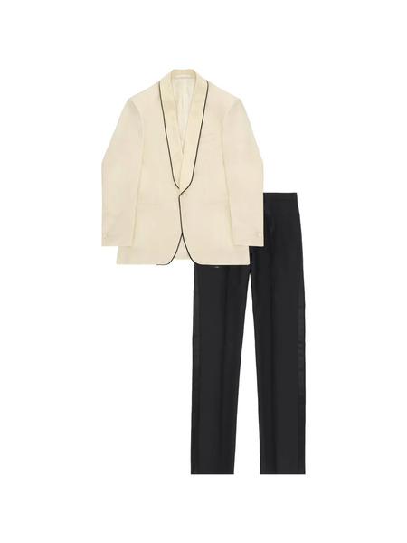  Fortela Connery Satin-lapels Tuxedo Suit - Neutrals 