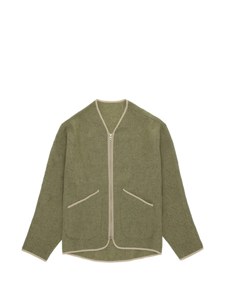  Fortela Contrast-trim Wool Jacket - Green 