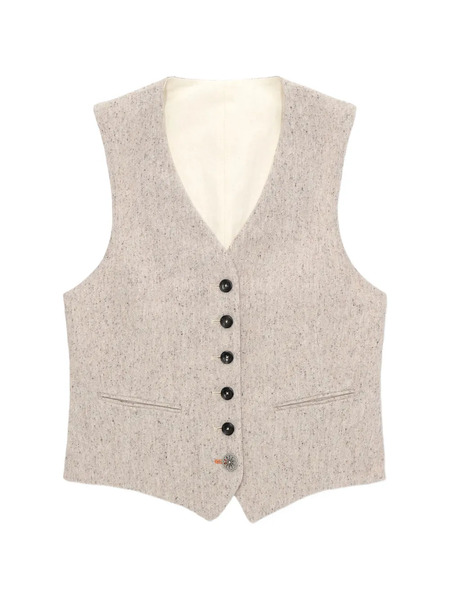  Fortela Demi Button-front Single-breasted Waistcoat - Neutrals 