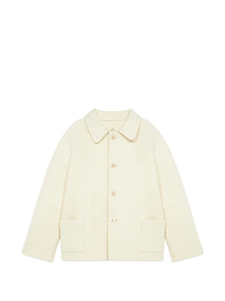  Fortela Donkey Front Pocket Wool Coat - Neutrals 