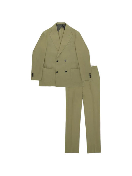  Fortela Double-breasted Patch-pocket Suit - Neutrals 