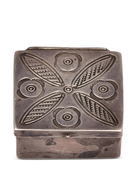  Fortela Floral-engraved Box - Silver 
