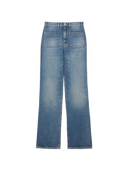  Fortela Patch-pockets Bootcut Jeans - Blue 