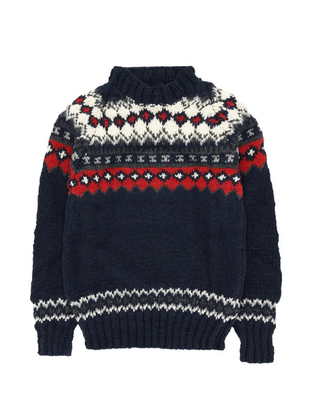  Fortela Patterned Sweater - Blue 
