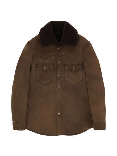  Fortela Ranch Shearling-collar Jacket - Brown 