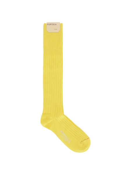  Fortela Ribbed Socks - Yellow 