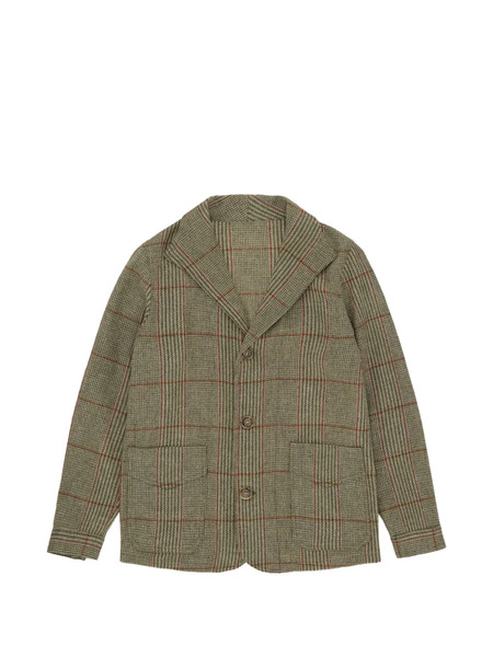  Fortela Scotland Check-pattern Blazer - Green 