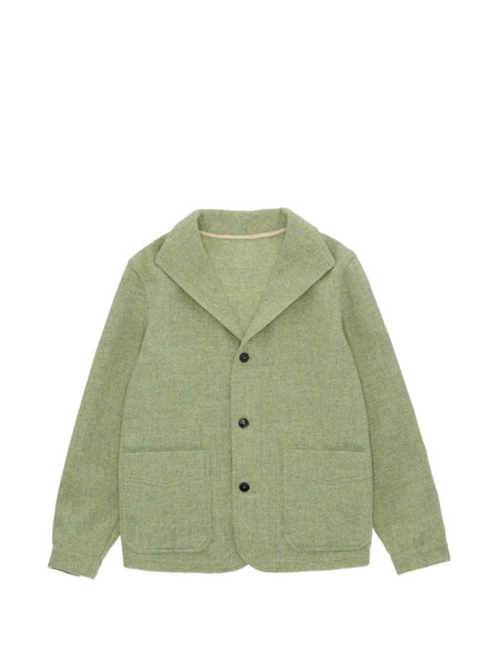  Fortela Scotland Herringbone Patch-pocket Jacket - Green 